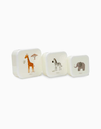 Pack de 3 Fiambreras Savanna Interbaby, Beige