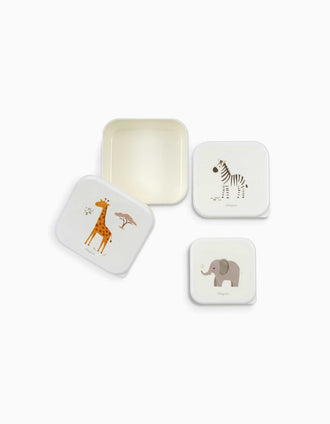 Pack de 3 Fiambreras Savanna Interbaby, Beige