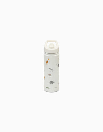 Botella Termo con Pajita Savanna Interbaby 550 ml, 36M+