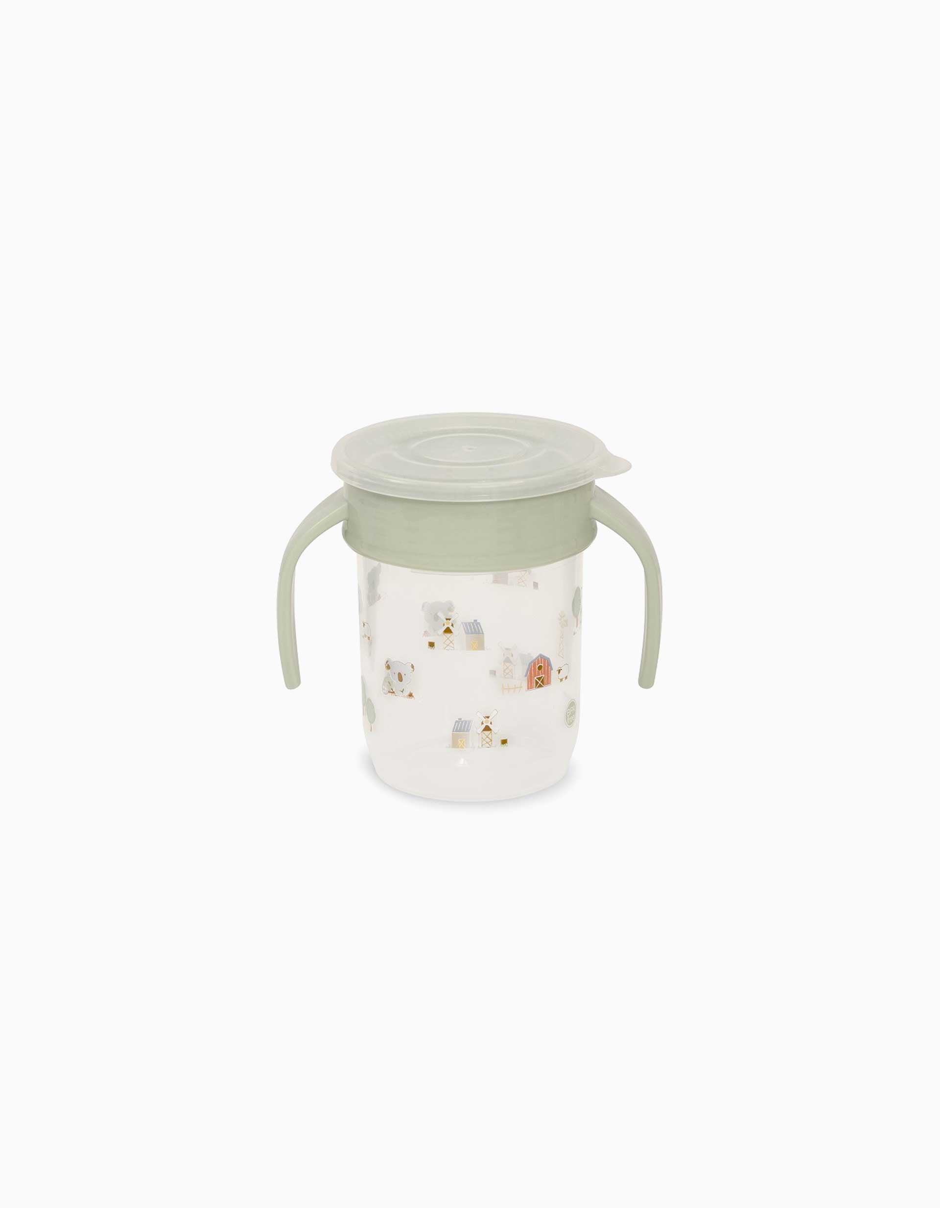 Vaso de Aprendizaje Antigoteo 360º Koala Interbaby 240 ml, 6M+