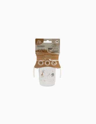 Tasse d'Apprentissage Anti-Goutte 360º Savanna Interbaby 240 ml, 6M+