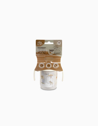Tasse d'Apprentissage Anti-Goutte 360º Savanna Interbaby 240 ml, 6M+