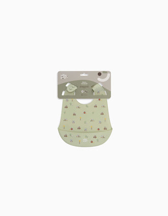 Babete de Silicone Koala Interbaby, Verde