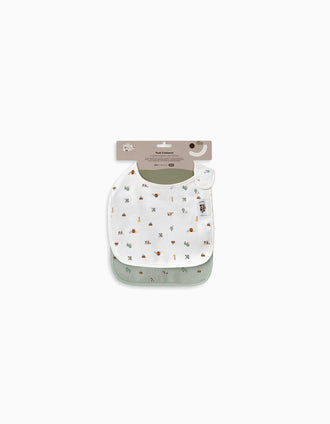 Pack de 2 Babetes Impermeáveis de Bambu Koala Interbaby 0M+