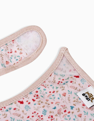 Pack de 2 Babetes Impermeáveis de Bambu Flores Interbaby 0M+