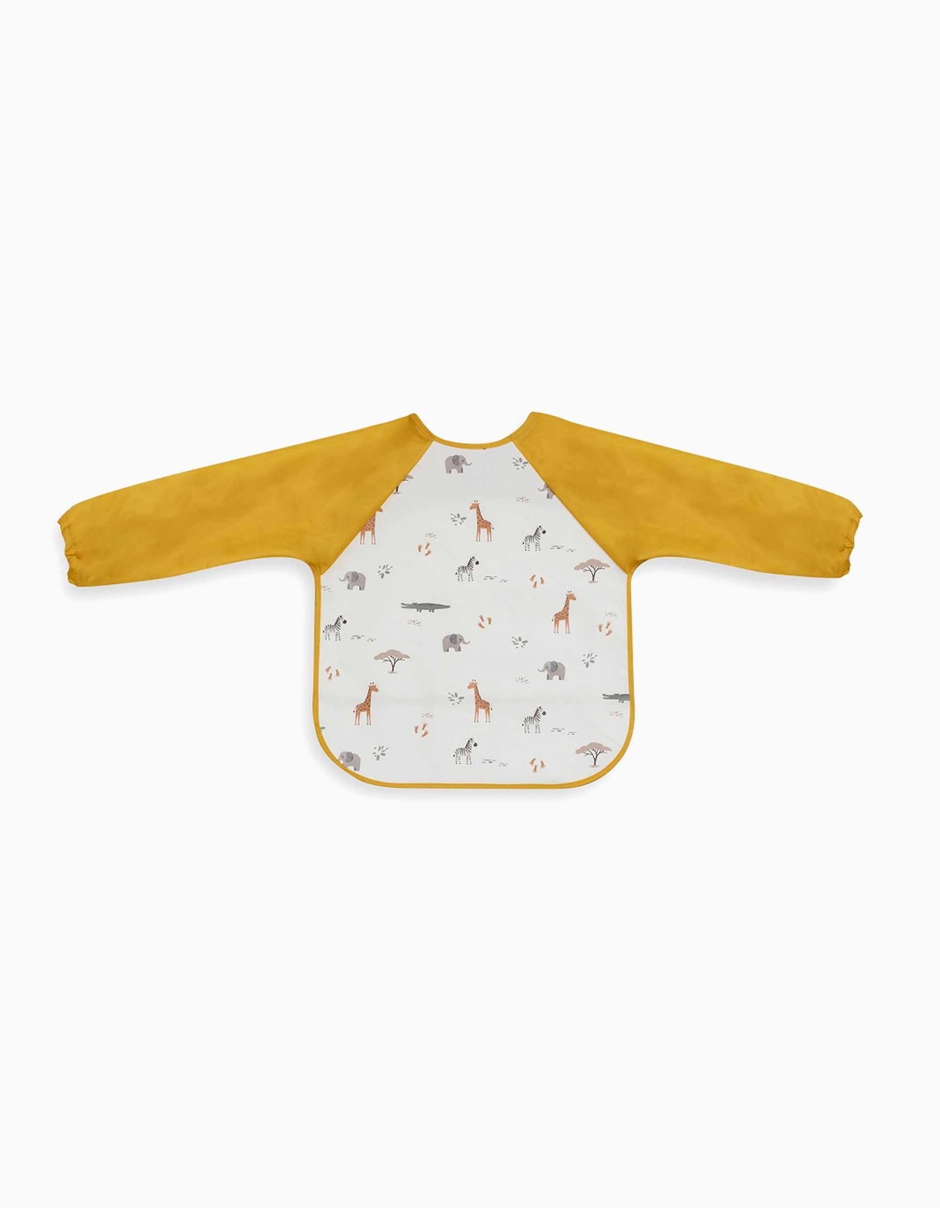 Babete Impermeável com Mangas Savanna Interbaby, Bege