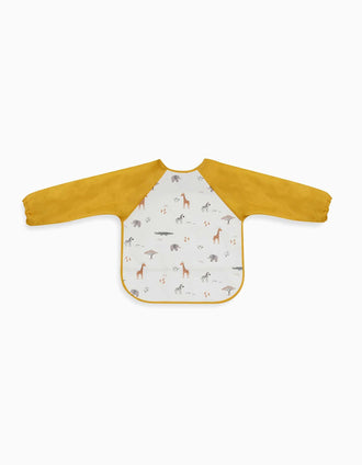 Babete Impermeável com Mangas Savanna Interbaby, Bege
