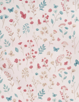 Babete Impermeável com Mangas Flores Interbaby, Rosa
