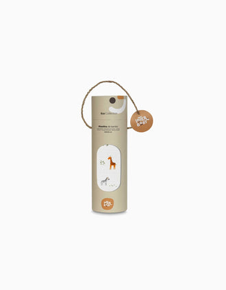Fralda de Musselina Jirafa Savanna Interbaby 120x120 cm, Branco