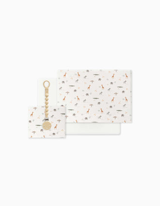 Conjunto de Lençóis de Algodão 3 Pcs Savanna Interbaby 60x120 cm