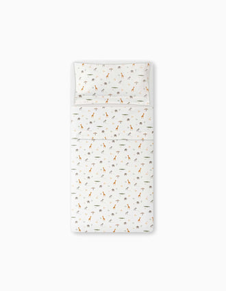 Conjunto de Lençóis de Algodão 3 Pcs Savanna Interbaby 60x120 cm
