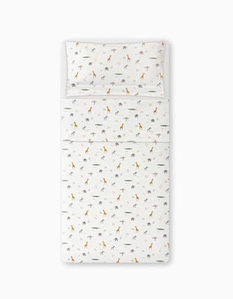 Conjunto de Lençóis de Algodão 3 Pcs Savanna Interbaby 40x80 cm