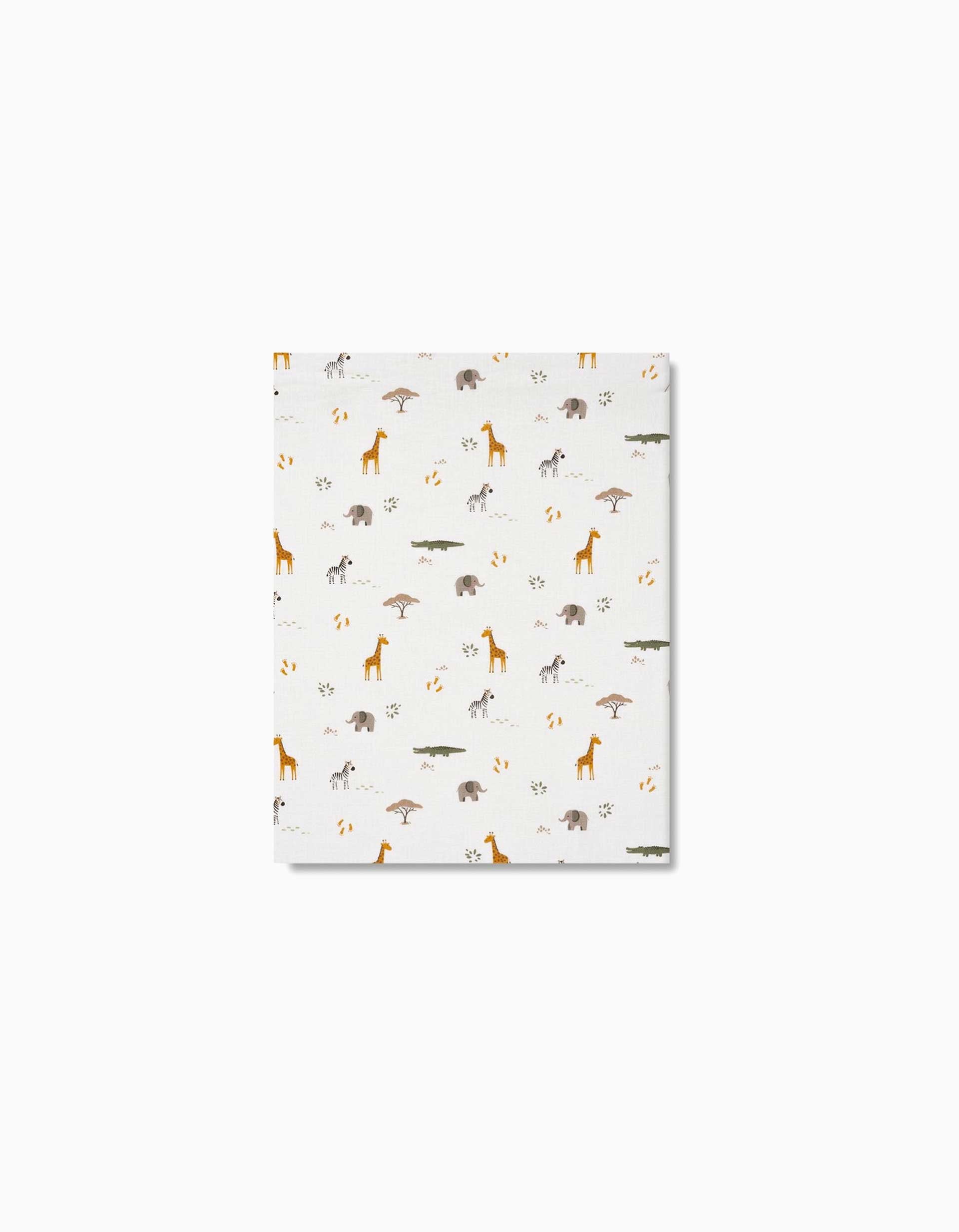 Lençol Ajustável de Algodão para Berço Savanna Interbaby 60x120 cm