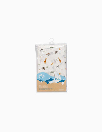 Lençol Ajustável de Algodão para Berço Savanna Interbaby 60x120 cm