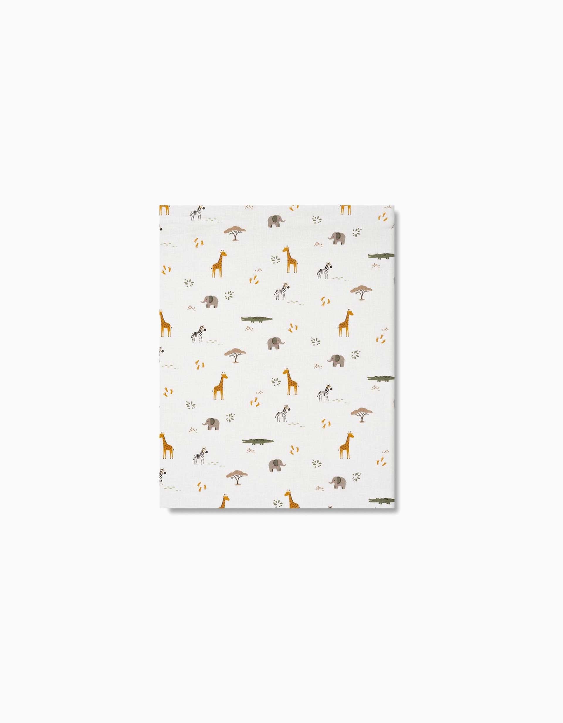 Lençol Ajustável de Algodão para Mini-berço Savanna Interbaby 55x85 cm