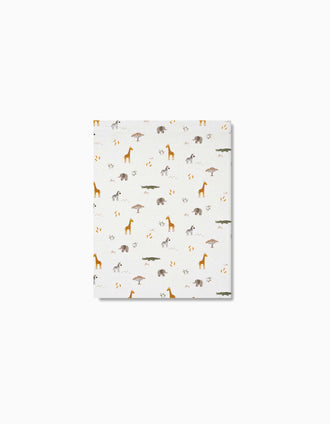 Lençol Ajustável de Algodão para Mini-berço Savanna Interbaby 55x85 cm