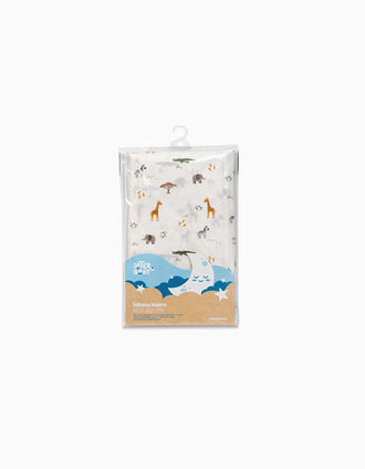 Lençol Ajustável de Algodão para Mini-berço Savanna Interbaby 55x85 cm