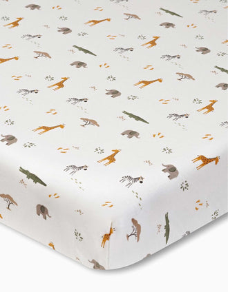 Lençol Ajustável de Algodão para Mini-berço Savanna Interbaby 55x85 cm