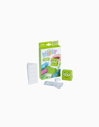 Conjunto de Sello para Ropa y Libros + Cinta + Etiquetas DIY Marky, Verde