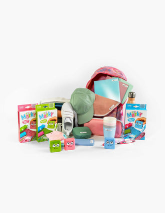 Conjunto de Sello para Ropa y Libros + Cinta + Etiquetas DIY Marky, Verde