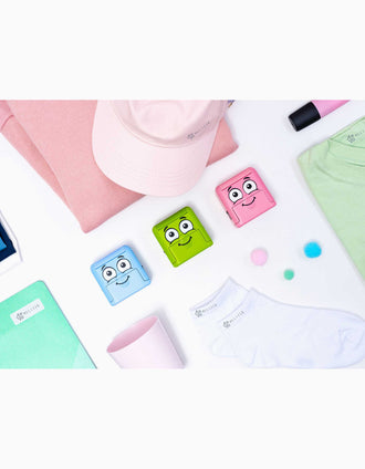 Conjunto de Sello para Ropa y Libros + Cinta + Etiquetas DIY Marky, Verde