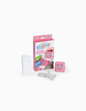 Conjunto de Sello para Ropa y Libros + Cinta + Etiquetas DIY Marky, Rosa