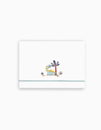 Conjunto de Lençóis de Algodão 3 Pcs Dinossauro Interbaby 70x140 cm