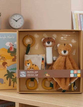 Caixa-Presente para Bebé 3 Pçs Jungle Little Big Friends 0M+