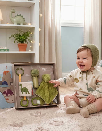 Caixa-Presente para Bebé 3 Pçs Dino Little Big Friends 0M+