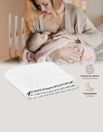 Manta Bubble Interbaby 80x110 cm, Branco