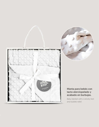 Manta Bubble Interbaby 80x110 cm, Branco