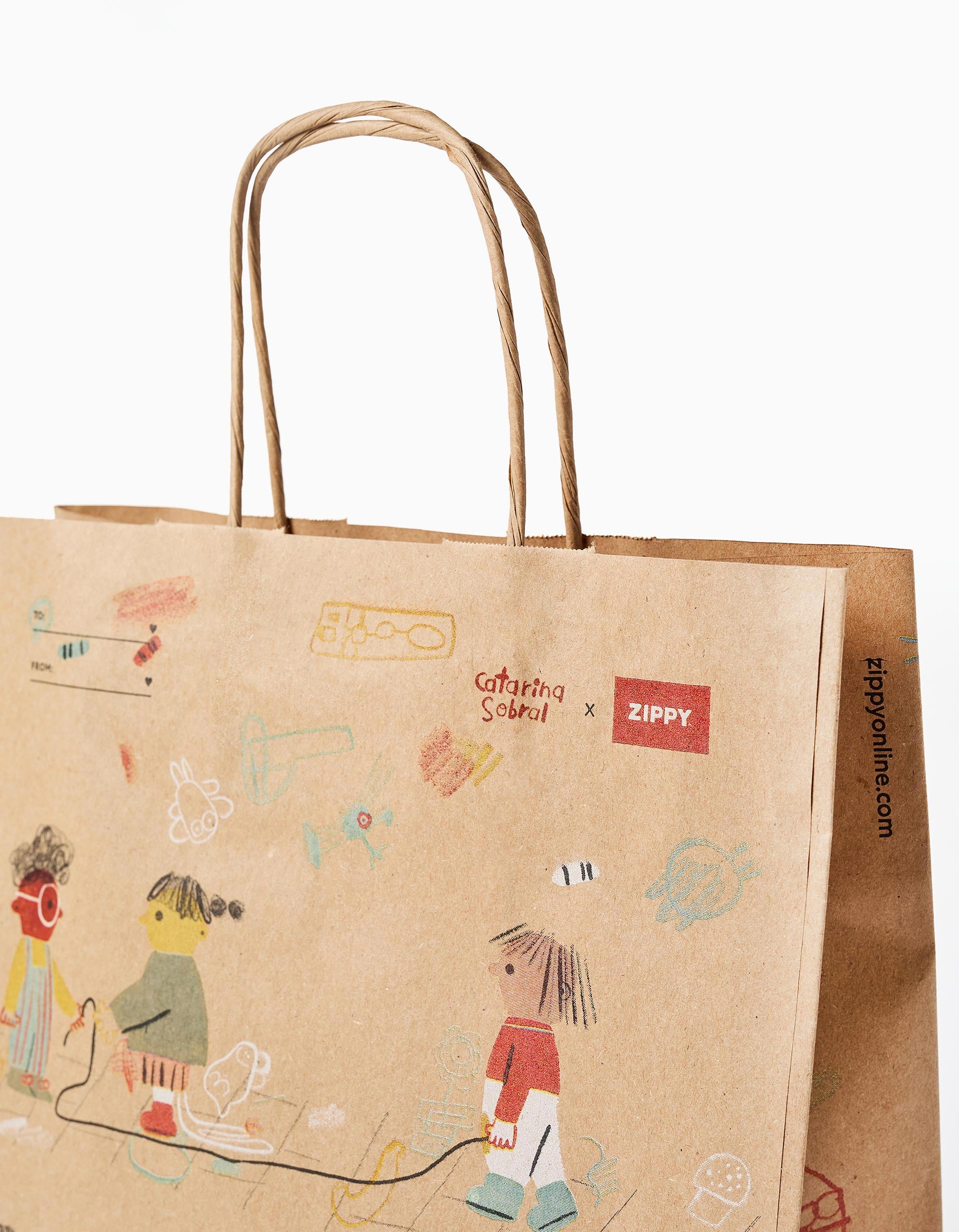 Saco pequeno Zippy x Artistas, sortido