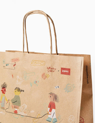 Bolsa de compras pequeña Zippy x Artistas, surtido