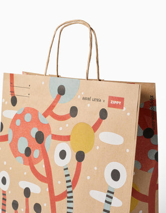 Bolsa de compras mediana Zippy x Artistas, surtido