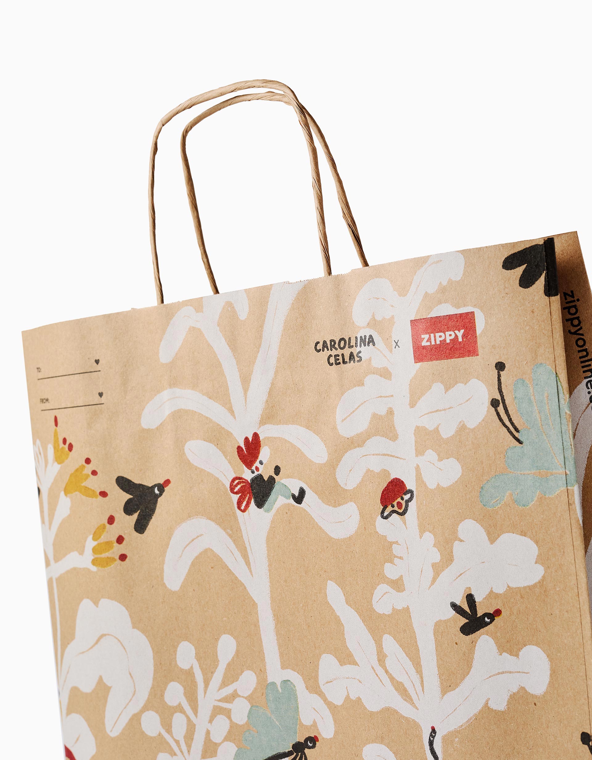 Saco médio Zippy x Artistas, sortido