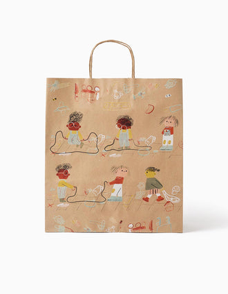 Bolsa de compras mediana Zippy x Artistas, surtido