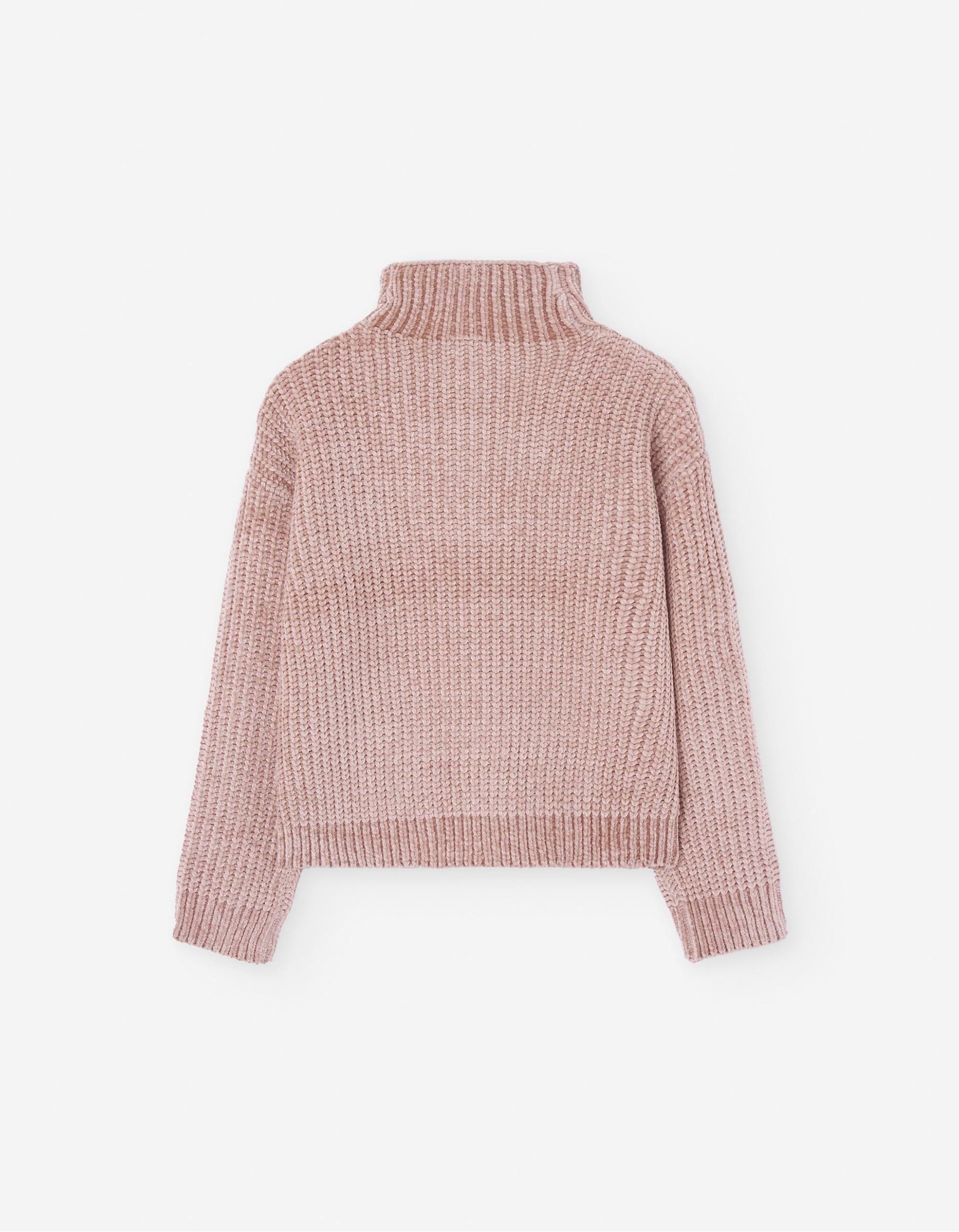 Camisola de Malha Chenille para Menina, Rosa