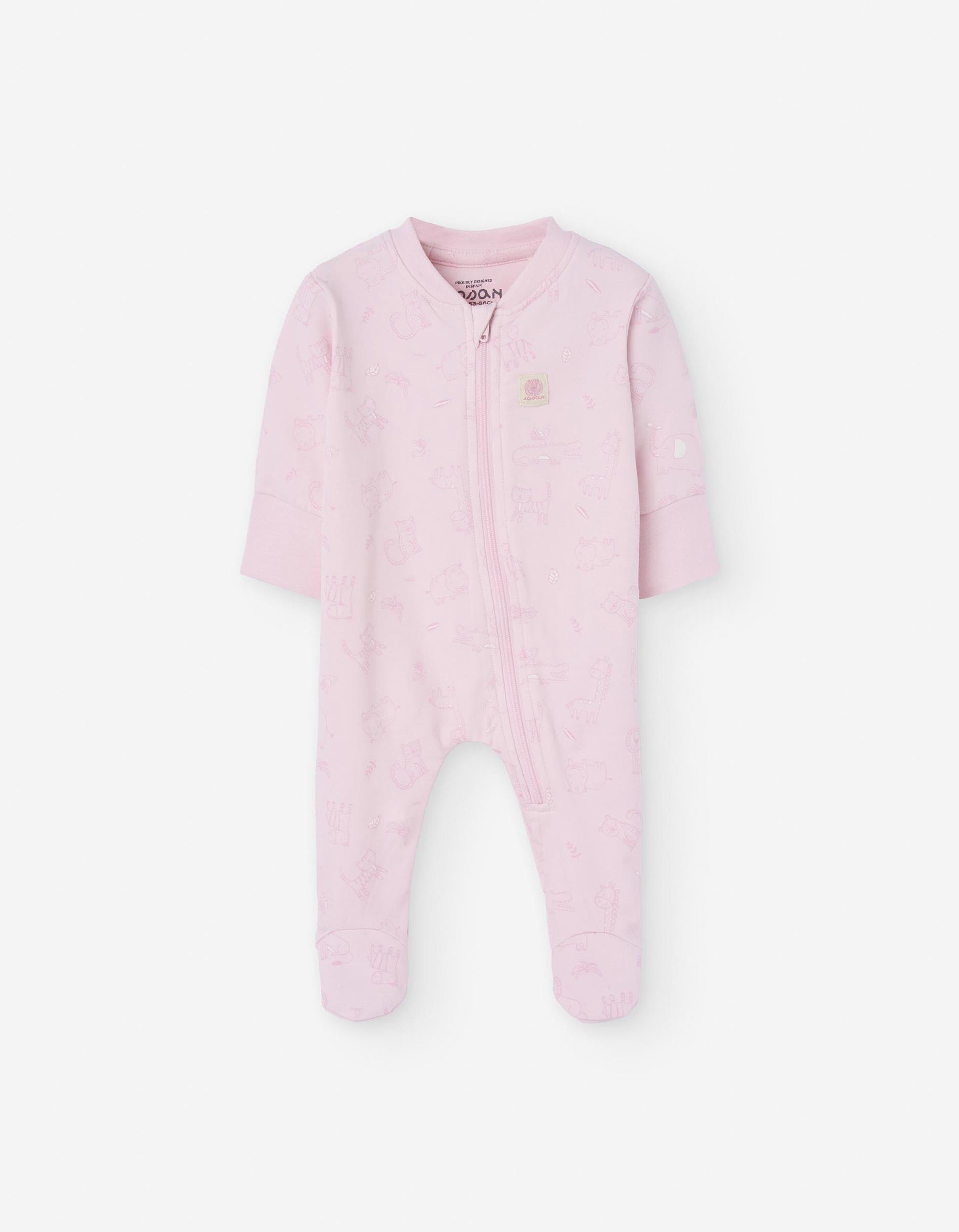 Babygrow com Motivo para Recém-Nascida 'Gato', Rosa