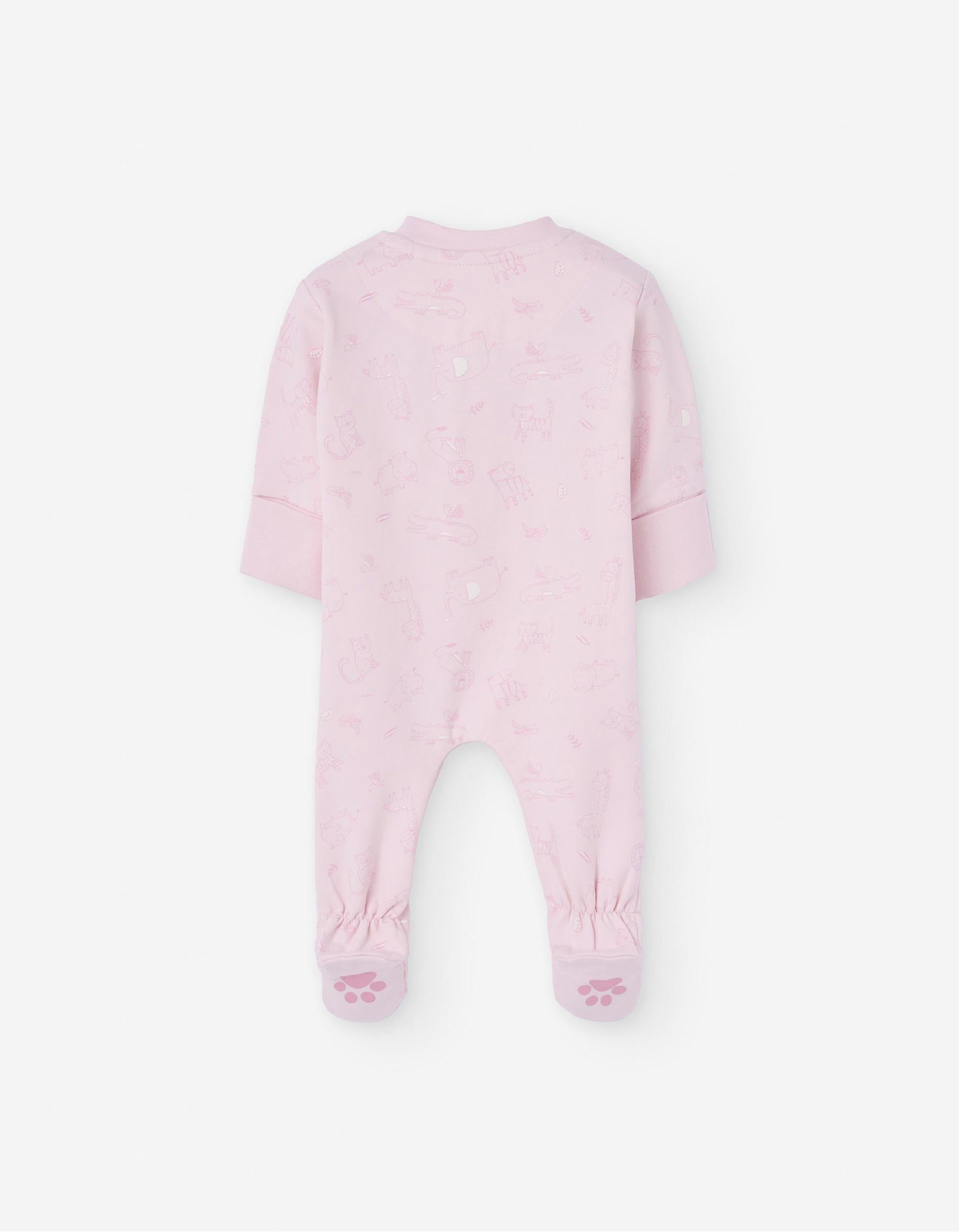 Babygrow com Motivo para Recém-Nascida 'Gato', Rosa