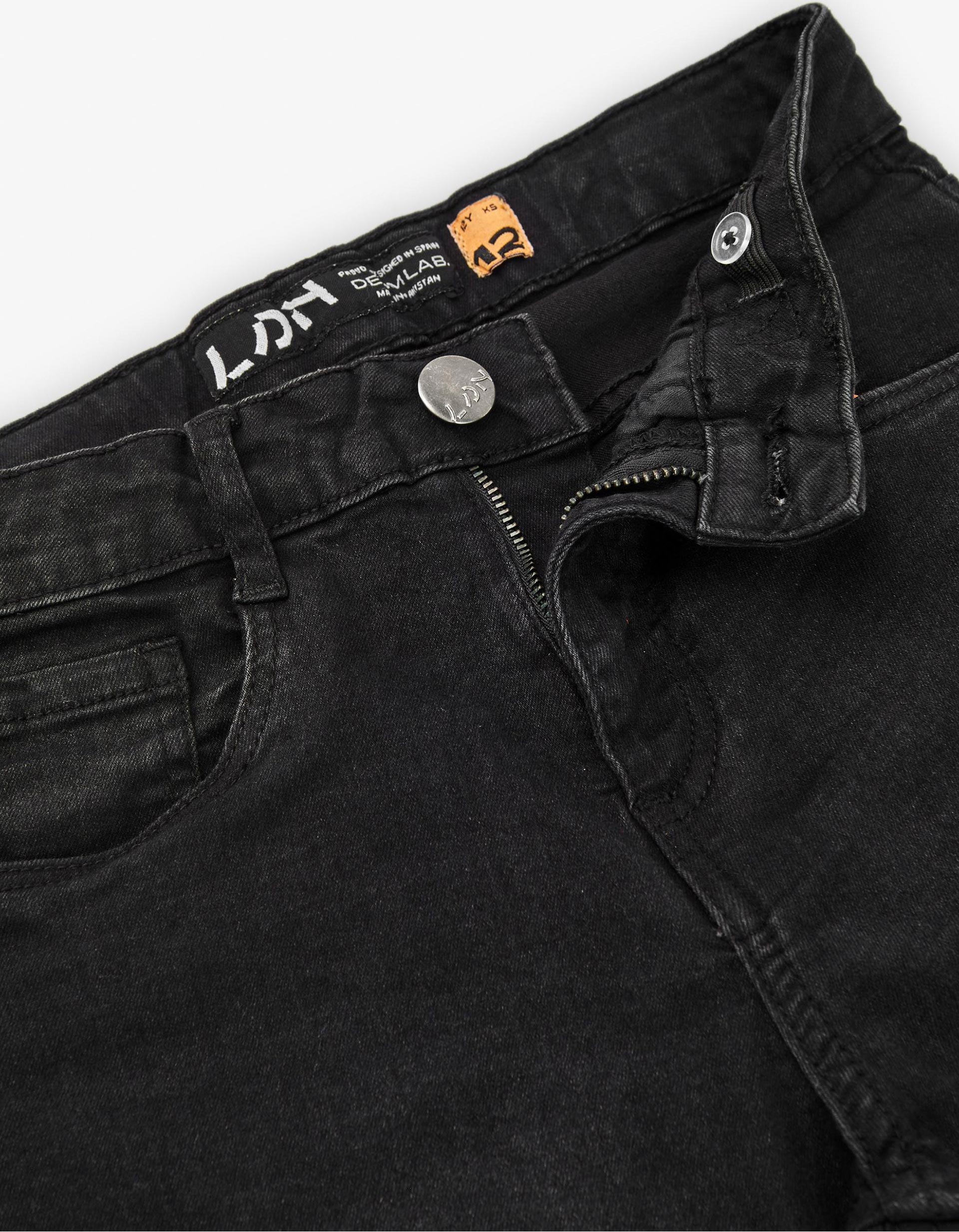 Jeans with a slim fit for boys, black