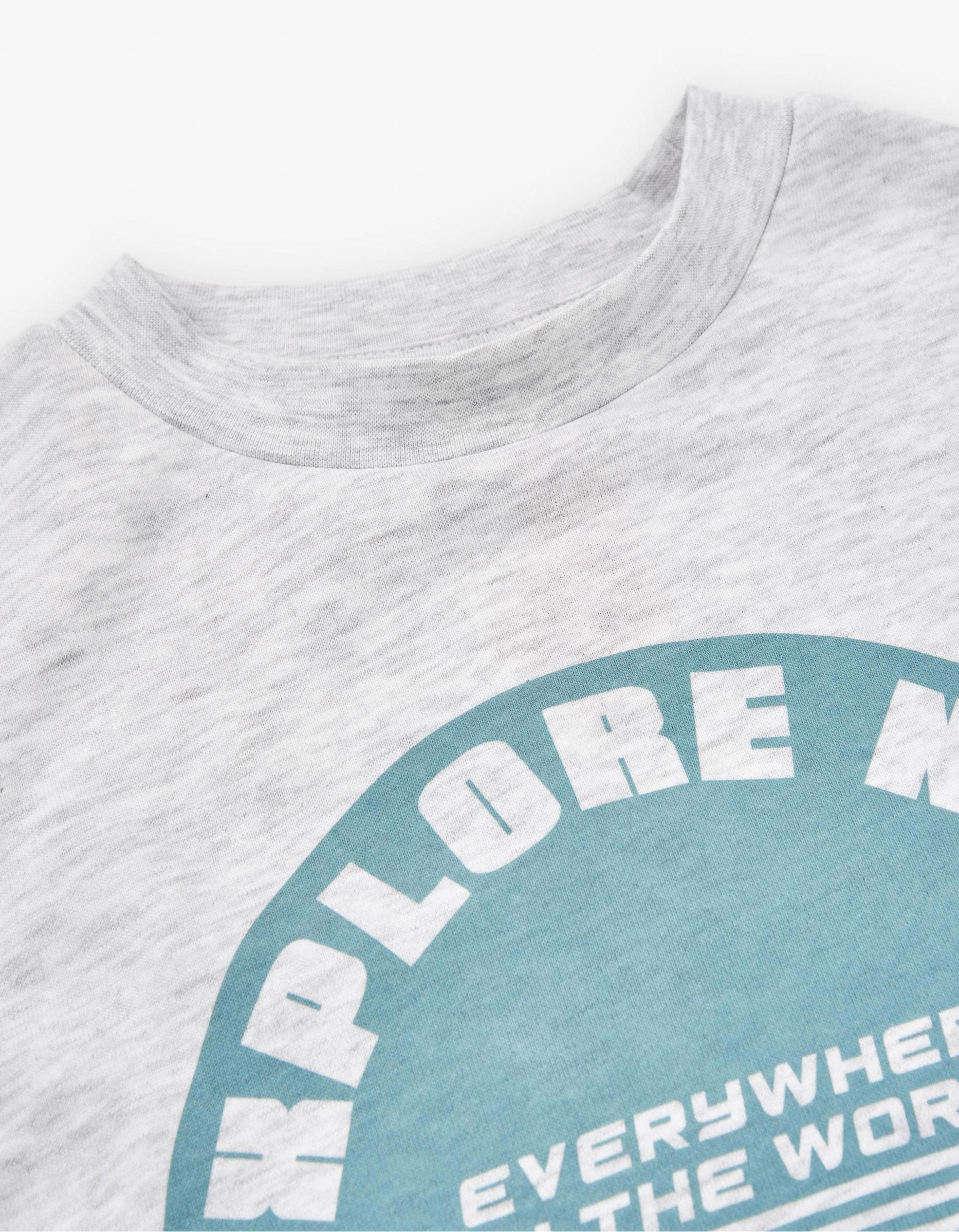 Sweat pour Fille 'Explore', Gris Clair