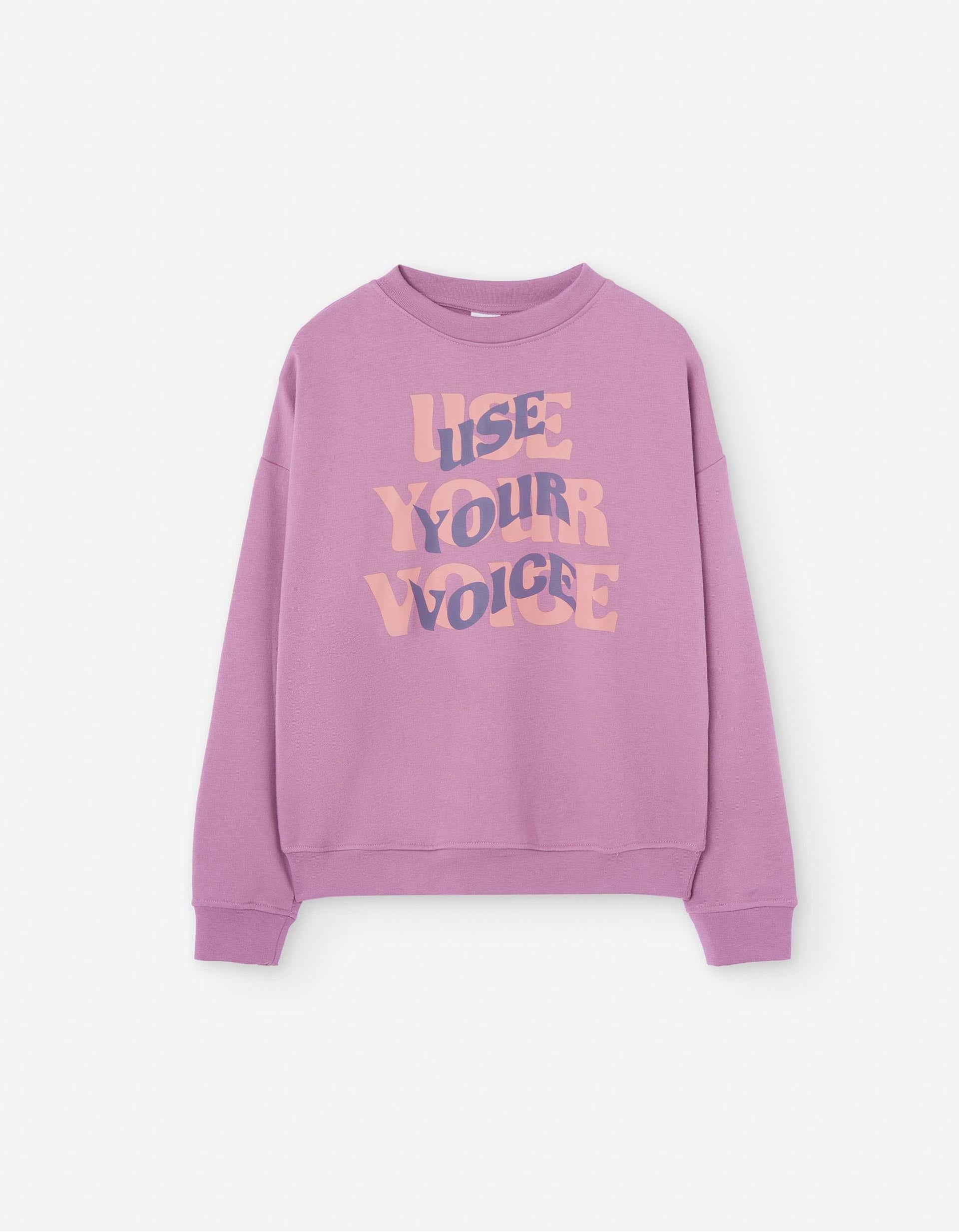 Sweat pour Fille 'Use Your Voice', Rose