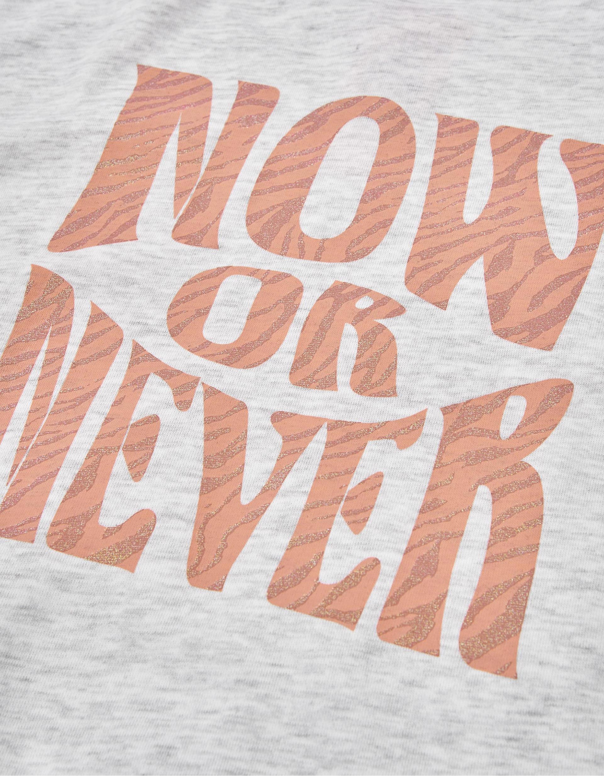 Sweat à Capuche pour Fille 'Now or Never', Gris