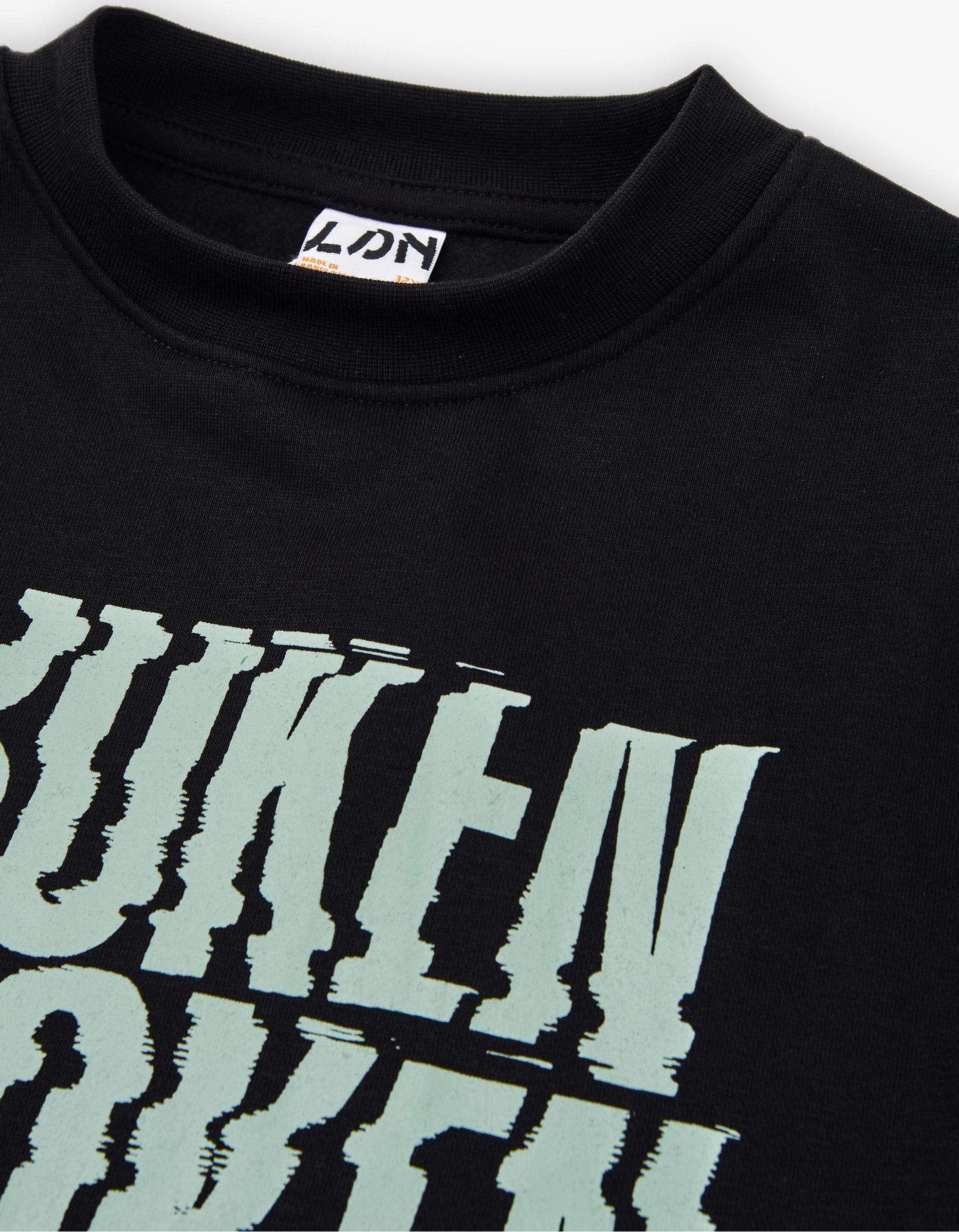 Sweat pour Garçon 'Broken', Noir