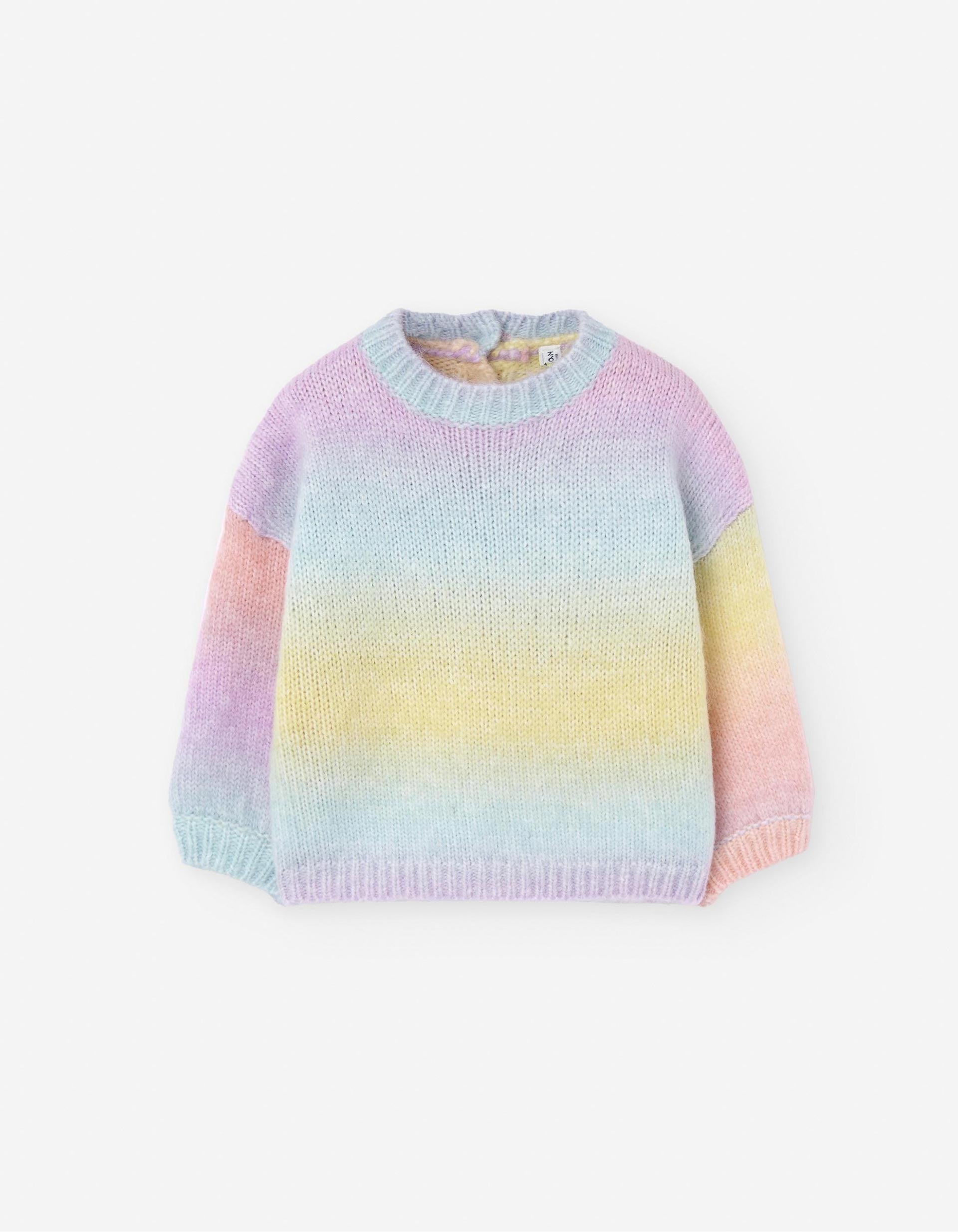 Pull en Dégradé pour Bébé Fille, Multicolore