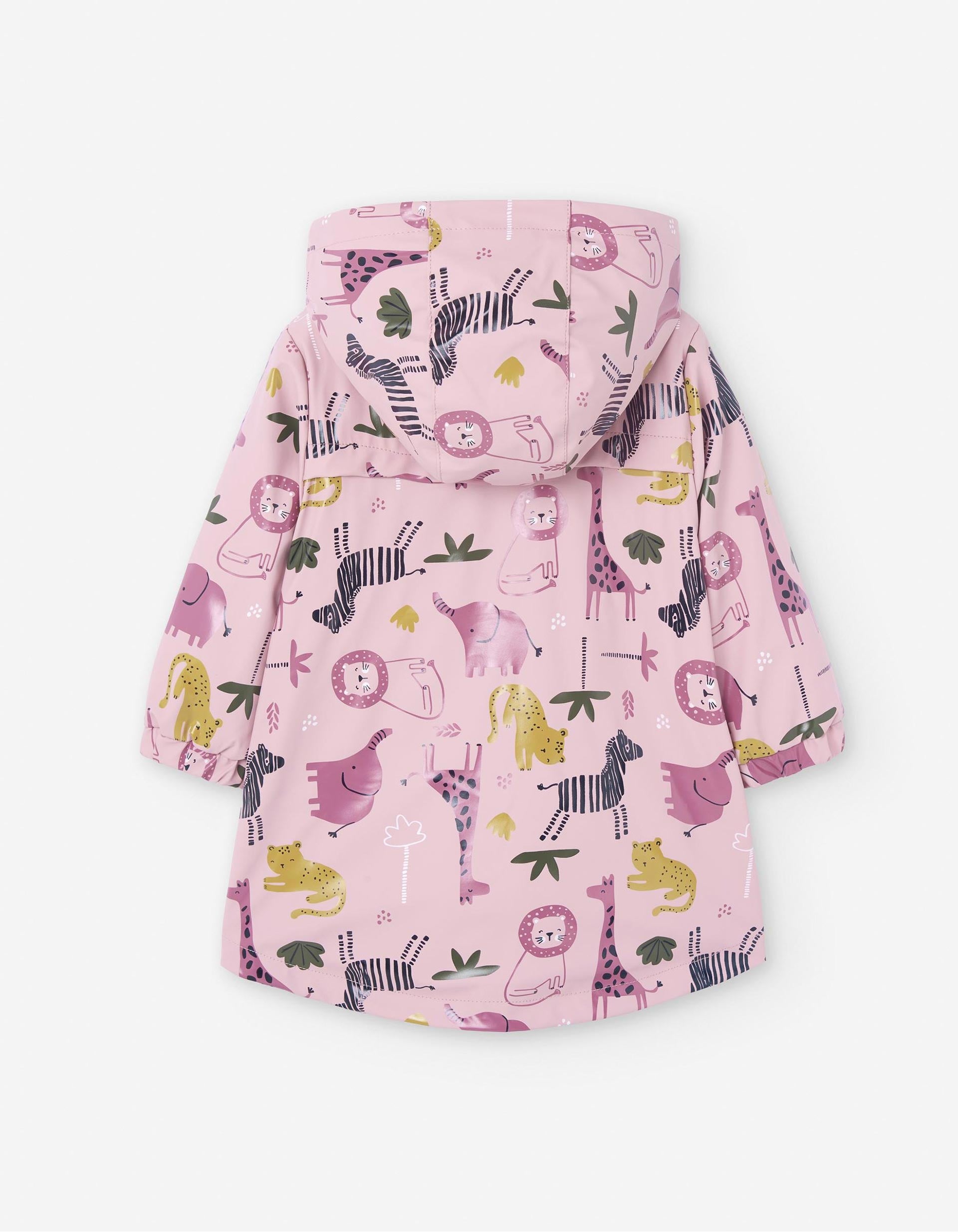 Parka en Caoutchouc pour Bébé Fille 'Safari', Rose