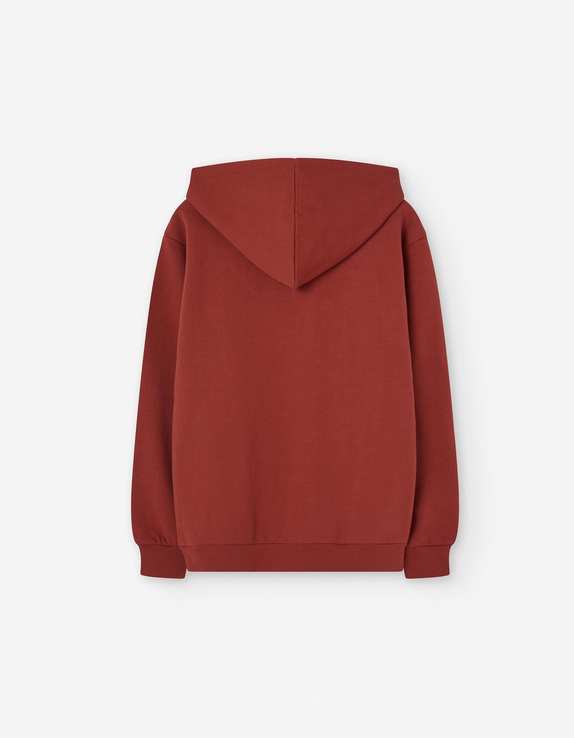 Sweat en Coton avec Capuche pour Garçon 'Attitude', Rouge