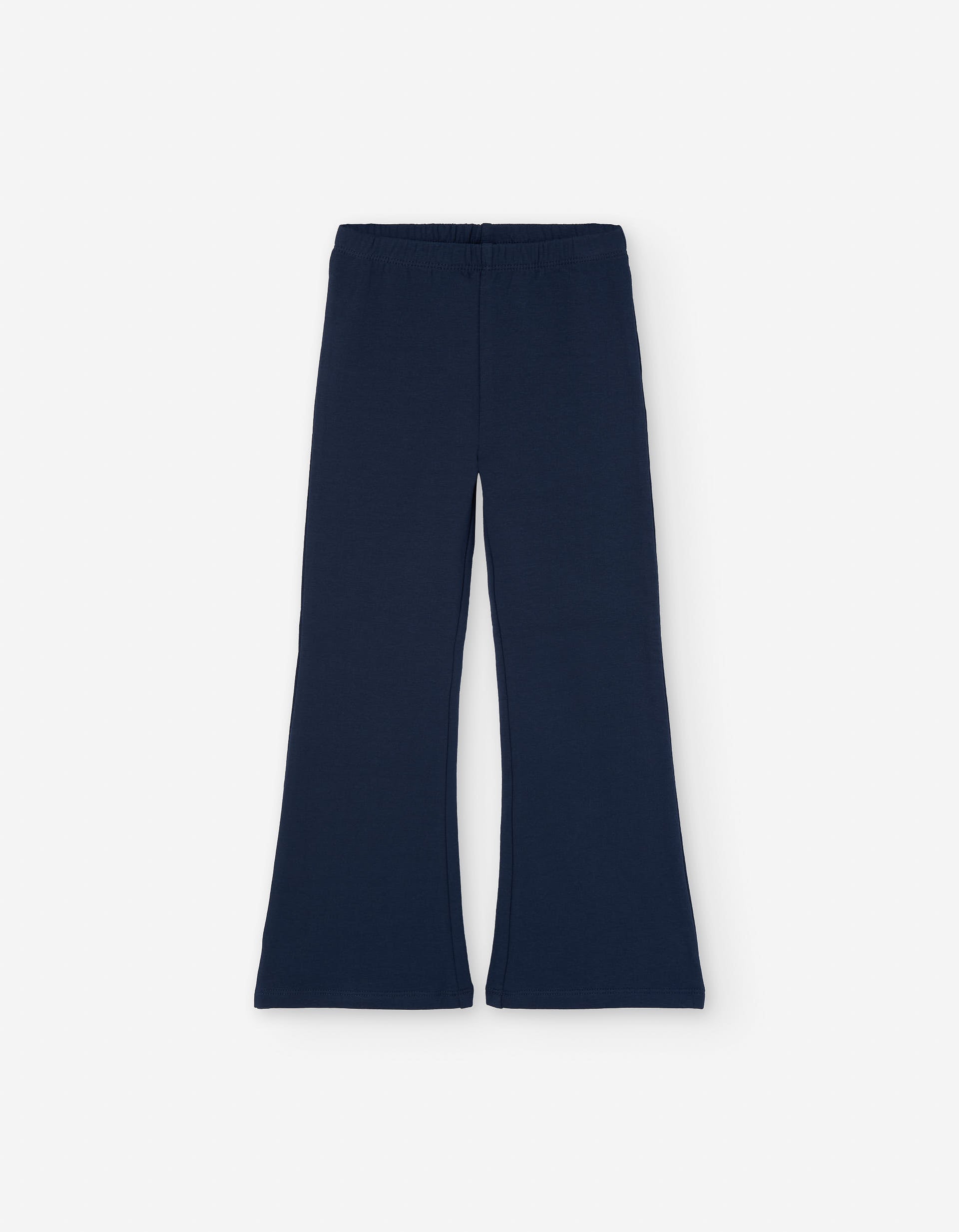 Brushed flared leggings for girls, dark blue
