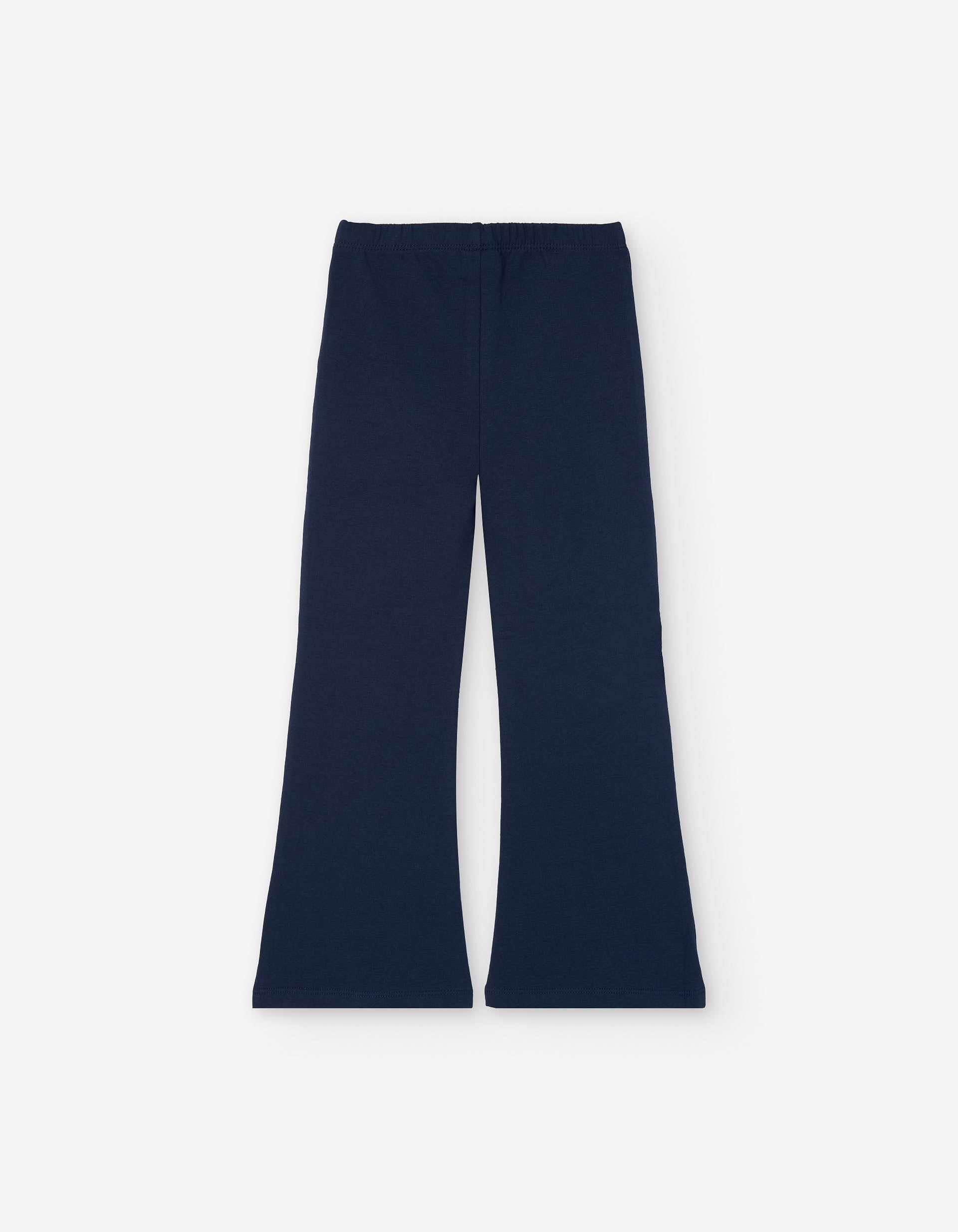Brushed flared leggings for girls, dark blue