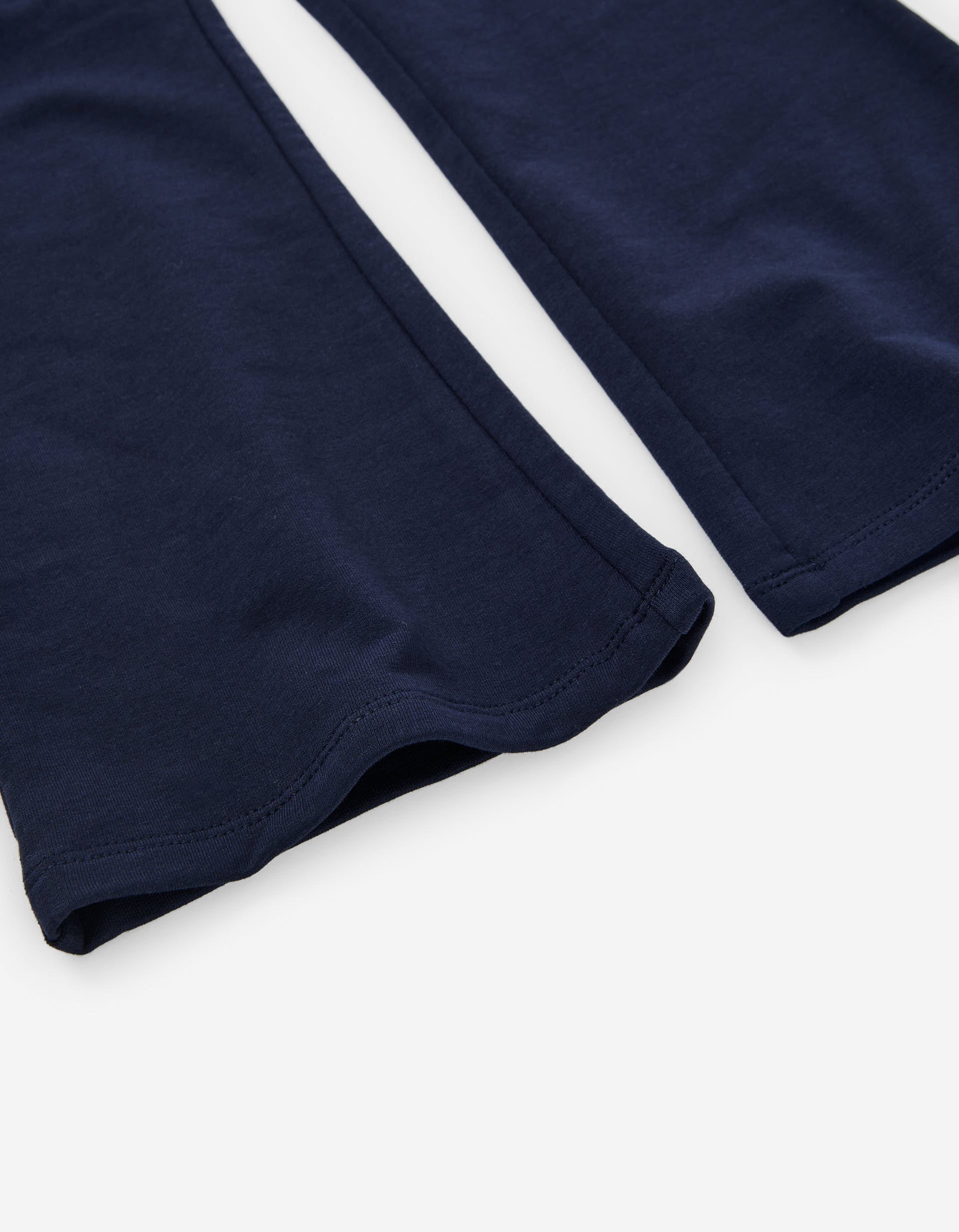 Brushed flared leggings for girls, dark blue